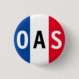 Organisation Armée Secrète 3 Cm Round Badge