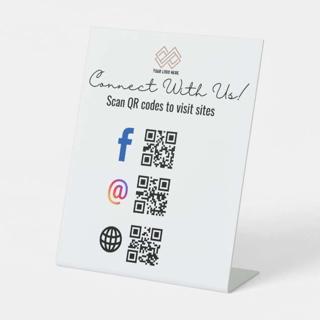 Organisation Business Nonprofit Community Outreach Pedestal Sign (Front)