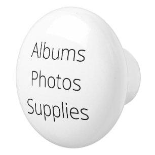 Organisation Decor, albums, photos, supplies Ceramic Knob