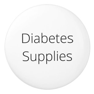 Organisation Decor, diabetes supplies Ceramic Knob