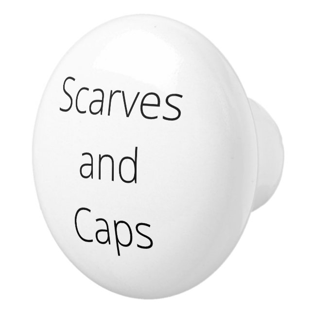 Organisation Decor, scarves and caps Ceramic Knob (Right)