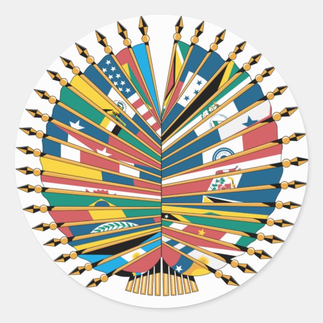 Organisation of American States Classic Round Sticker (Front)
