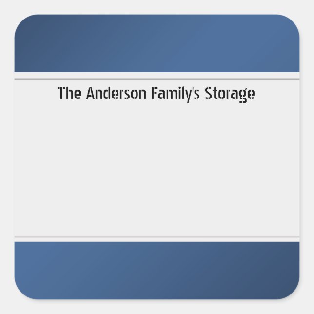 Organise Clean Labels One Colour Blue (Front)