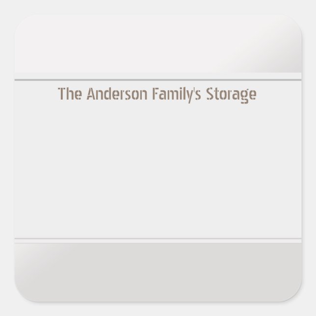 Organise Clean Labels One Colour Silver (Front)