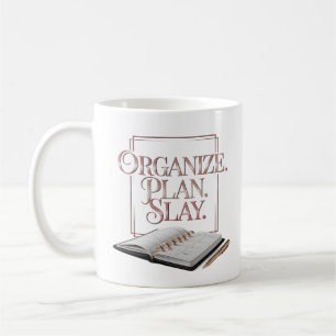 Organise Plan Slay Elegant Rose Gold Planner  Coffee Mug