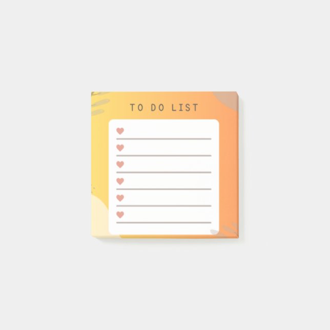 Organise Your Day with Our Checklist Post-it Notes (Front)