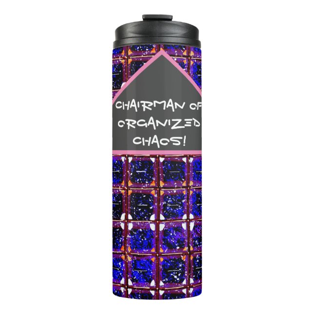 Organised Chaos Bold But Meaningless Pattern  Ther Thermal Tumbler (Front)