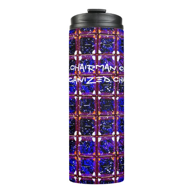 Organised Chaos Bold But Meaningless Pattern  Thermal Tumbler (Front)