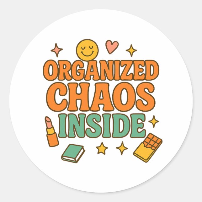 Organised Chaos Inside Sticker (Front)