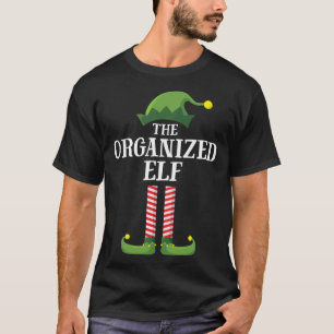Organised Elf Matching Family Christmas Party T-Shirt