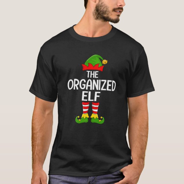 Organised Elf Xmas Matching Family Elf Squad Chris T-Shirt (Front)