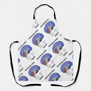 Organised Mind Inside Anatomical Brain Humour Apron