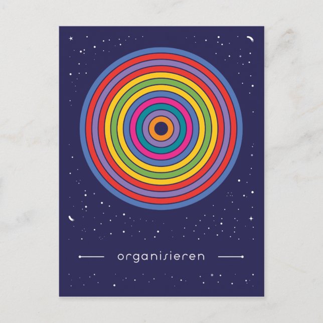 organisieren postcard (Front)