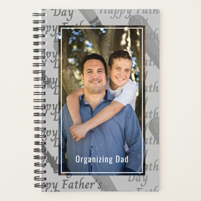 Organising Dad Personalised Photo Father's Day Planner (Front)