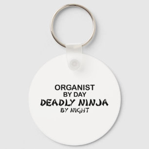Organist Deadly Ninja by Night Key Ring