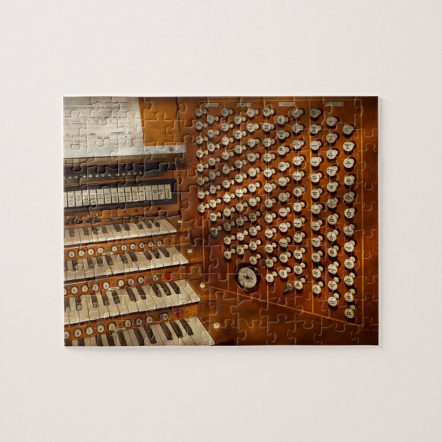 Organist - Ready at the controls Jigsaw Puzzle (Horizontal)