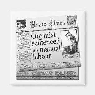 Organist sentenced to manual labour magnet