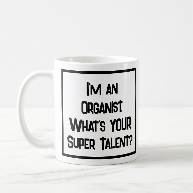 Organist Super Talent. Coffee Mug (Left)