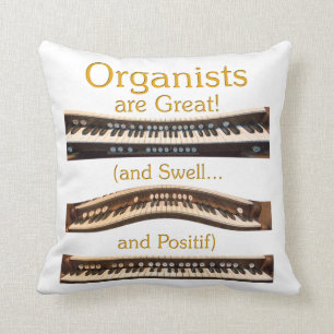 Organist throw pillow