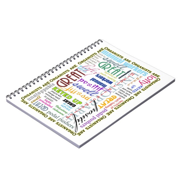 Organists are everything notebook (Left Side)