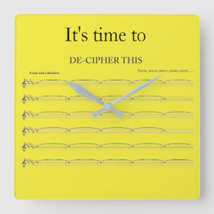 Organist's funny clock