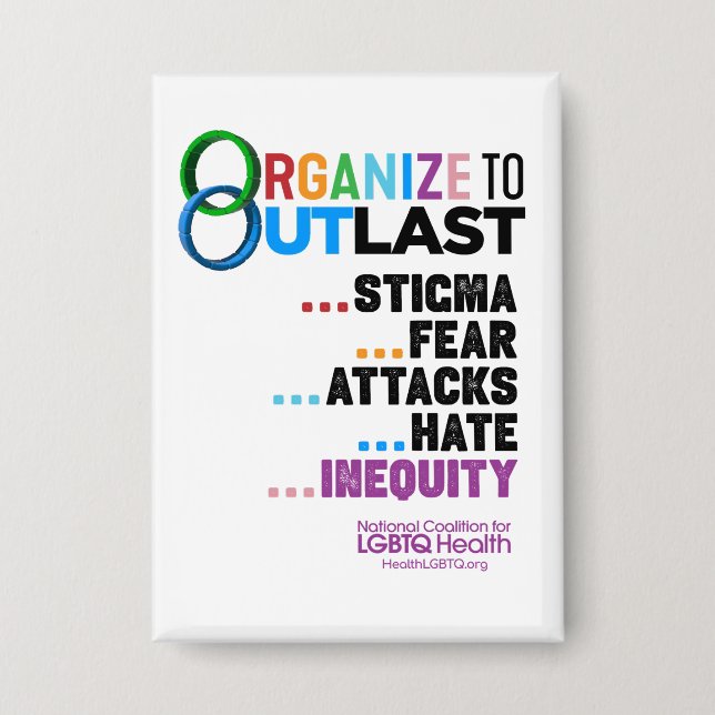 Organize to Outlast Button (Front)