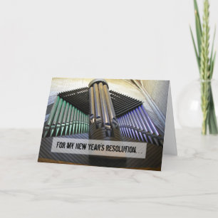 Organized new year card