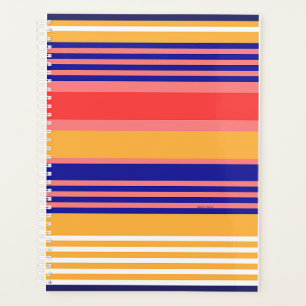 ORGANIZER YELLOW BLUE STRIPED Planner