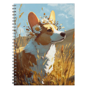 orgi with Daisy Crown Notebook