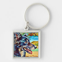 Orginal Border Collie Portrait Scenic Landscape