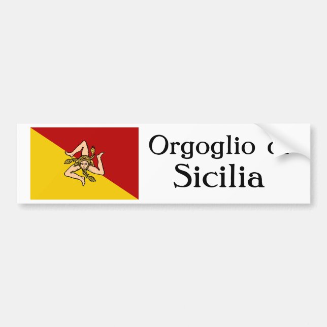 Orgoglio di Sicilia Bumper Sticker (Front)