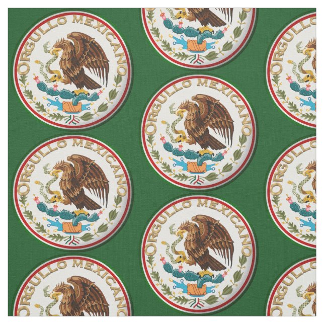 Orgullo Mexicano (Eagle from Mexican Flag) Fabric (Swatch)