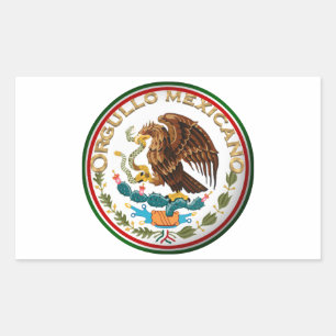 Orgullo Mexicano (Eagle from Mexican Flag) Rectangular Sticker