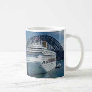 Oriana passenger liner on its maiden voyage, harbo coffee mug