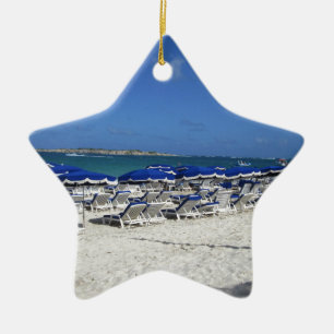 Orient Bay Beach Ceramic Ornament