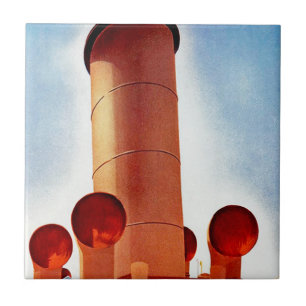 Orient Cruises Big Funnel Ceramic Tile