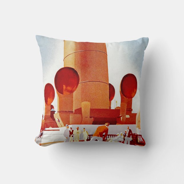 Orient Cruises Big Funnel Cushion (Front)