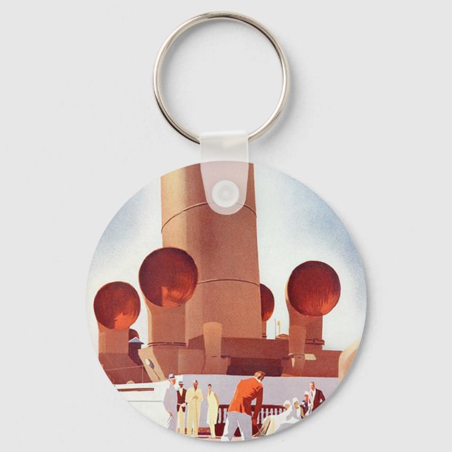 Orient Cruises Big Funnel Key Ring (Front)