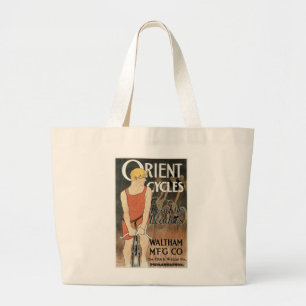 Orient Cycles Large Tote Bag