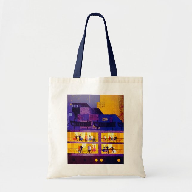 Orient Line ~ Party on Deck Tote Bag (Front)