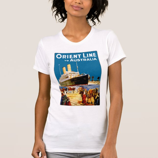 Orient Line to Australia T-Shirt (Front)