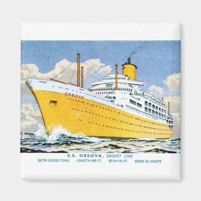 Orient Line's Orsova Magnet (Front)