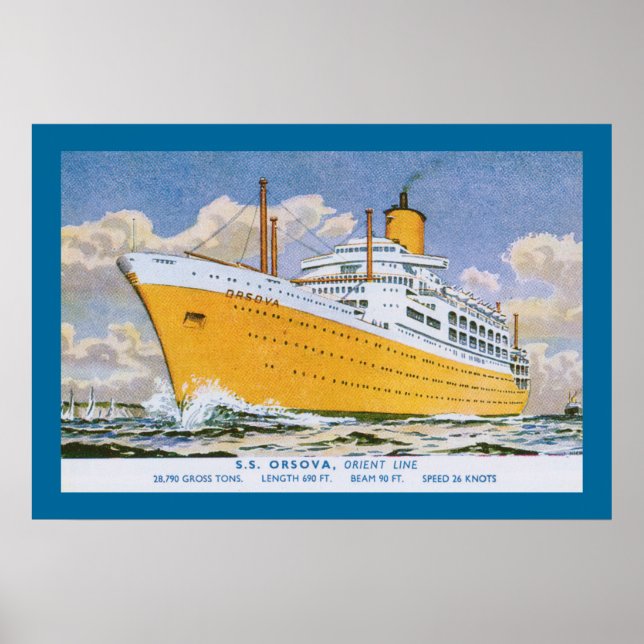 Orient Line's Orsova Poster (Front)