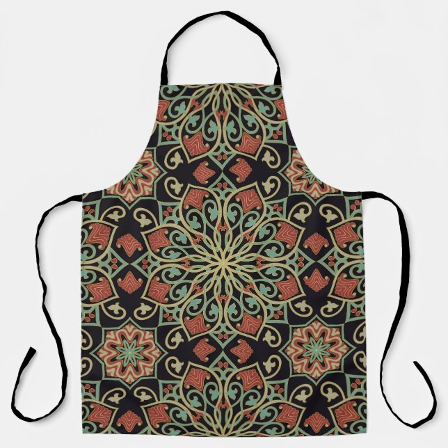 Oriental Abstract Colourful Background Apron (Front)