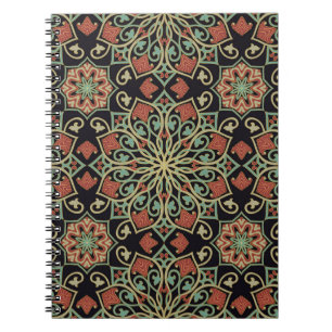Oriental Abstract Colourful Background Notebook