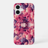 Oriental abstract dreamy Geisha pink clouds