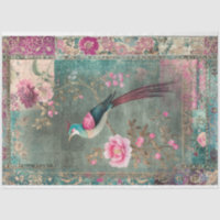 Oriental Aesthetics Pheasant Bird Eclectic Pattern