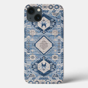 Oriental Antique Blue Kilim Rug   iPhone 13 Case