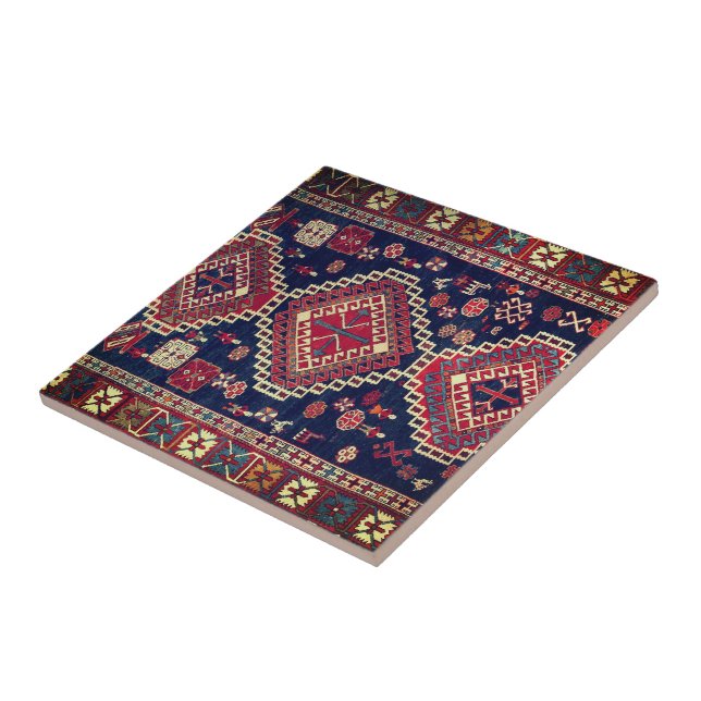 Oriental Antique Kilim Rug Ceramic Tile (Side)