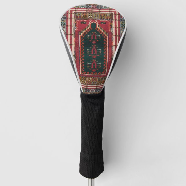 Oriental Antique Kilim Rug   Golf Head Cover (Front)